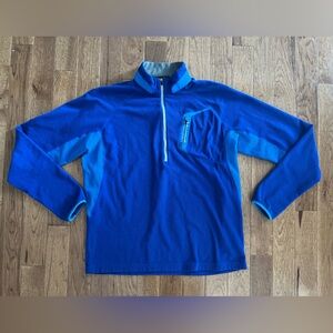 Marmot Men's Vibrant Blue Quarter Zip-Up Sweater Size XL